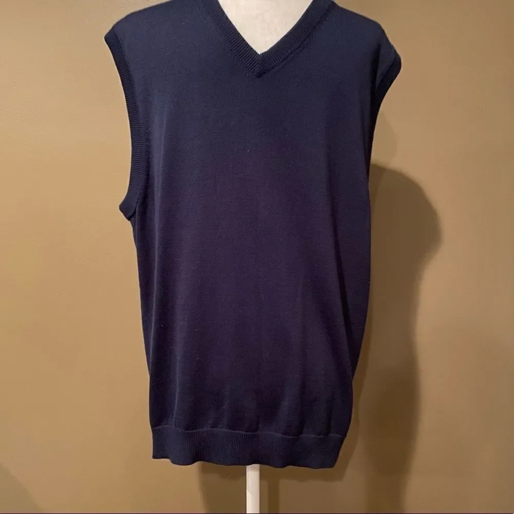Daniel Cremieux Silk Blend Sweater Vest Size Large